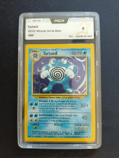 Pokemon Card Tartard 13/102 PCA 8 Holo Base Set