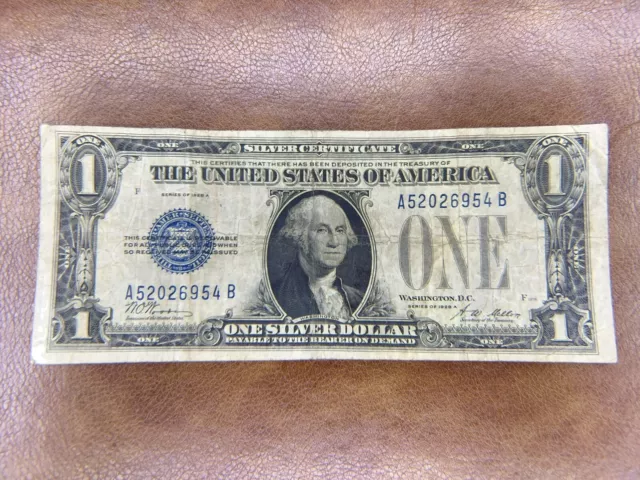1928 A $1 Silver Certificate - Funny Back