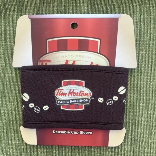 Tim Hortons Coffee Cup Sleeves, Fabric With Pocket To Hold Gift Card