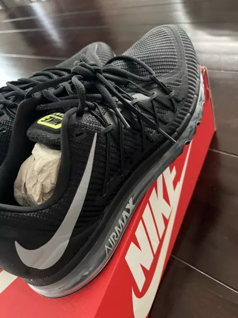 Nike Air Max 2015 size 13 Mens, RARE, Black Blue Metallic, BRAND NEW IN BOX