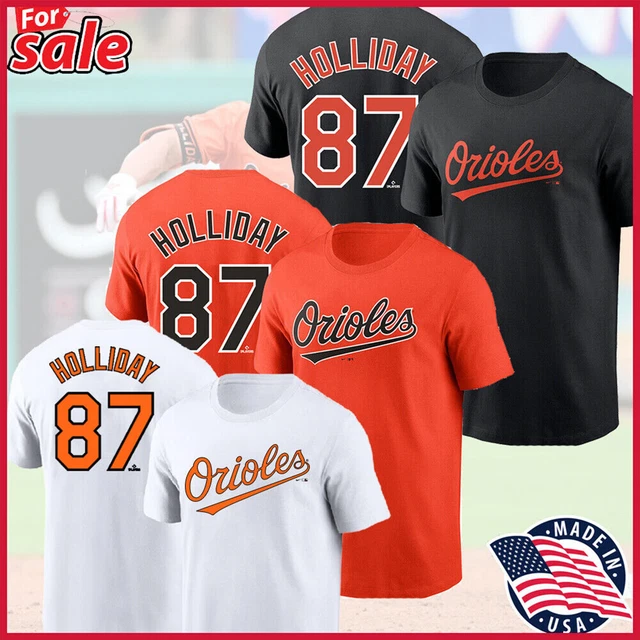 SALE!!! JACKSON HOLLIDAY Baltimore Orioles 2024 Player Name & Number T