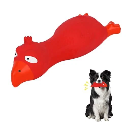 Jouet Pour Chien Poulet Hurlant - Caoutchouc Naturel Grinçant, Nettoyage Dents, Petit Format