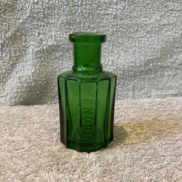 Old Green Perfume  Smelling Salts Bottle Zenobia