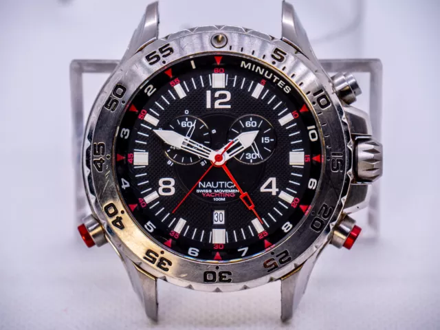 NAUTICA A31503 Chronograph year 2009 49mm 10ATM EUR 79 00 PicClick IT