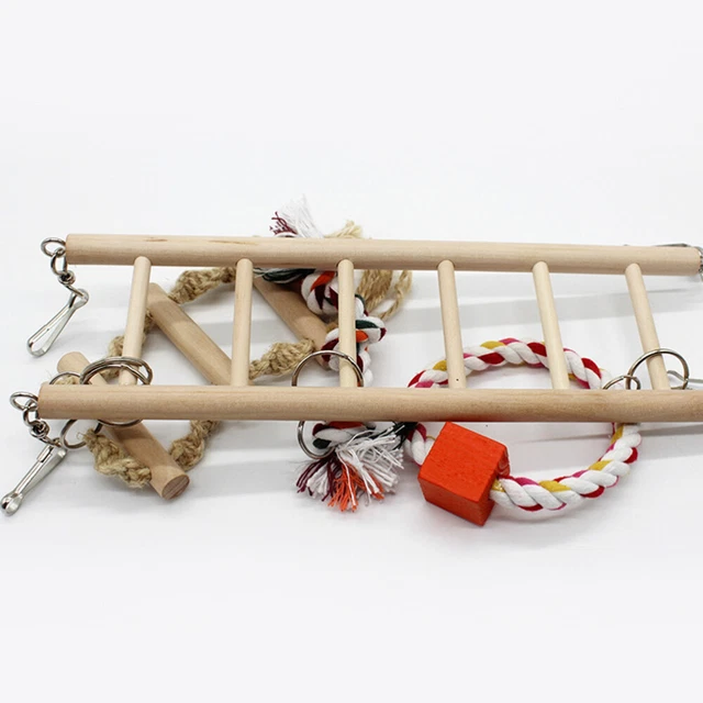 Kletterleiter aus Holz Lustige hängende Schaukel Kreativer Biss Spielzeug