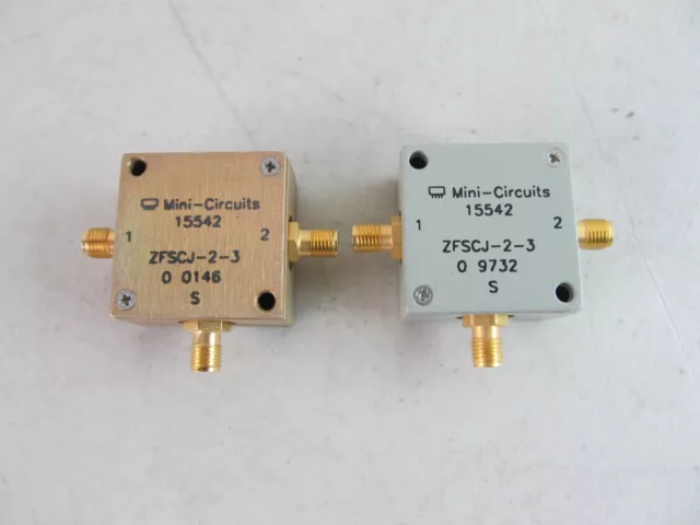 2x Mini-Circuits ZFSCJ-2-3 50Ω 5-300 MHz Power Splitter Combiner 2 Way-180°  SMA