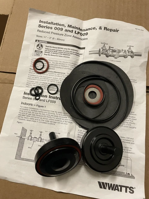 Watts 009- LF009 Backflow Preventer Repair Kit