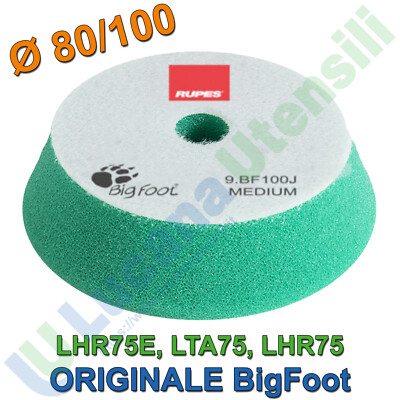 ARO Tampone Spugna per Lucidatura Auto Ø130/150 VERDE Medium RUPES Velcrato 9.BF150J 