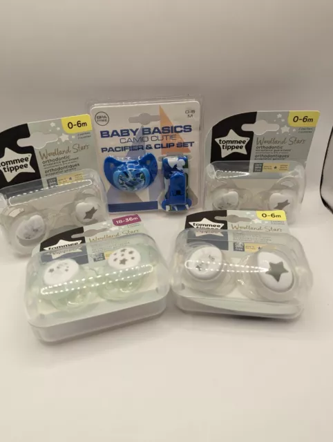 baby Tommee Tippee pacifiers 0-6 month lot 18-36 month