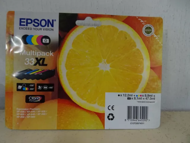 Original Epson 33XL / Tintenpatrone Multipack / C 13 T 33574010 in OVP