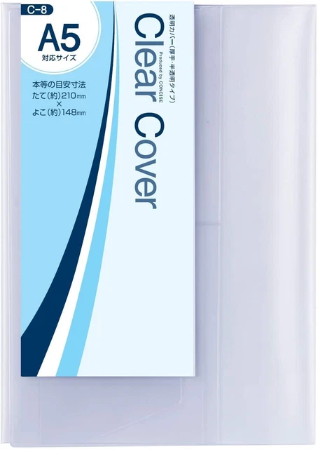 concise book cover A5 translucent 3 pieces 546016 A5