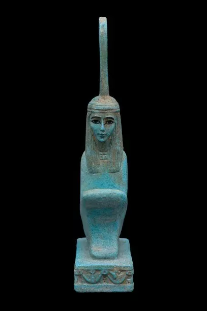 Rare Pharaonic Statue Of Goddess Maat Of Ancient Egyptian Antiques Of Deities BC