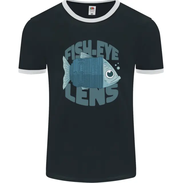 Photography Funny Fisheye Lens Photographer Mens Ringer T-Shirt FotL