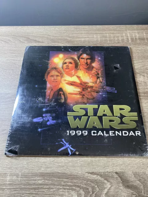 Vintage Sealed Star Wars A New Hope 1999 Calendar