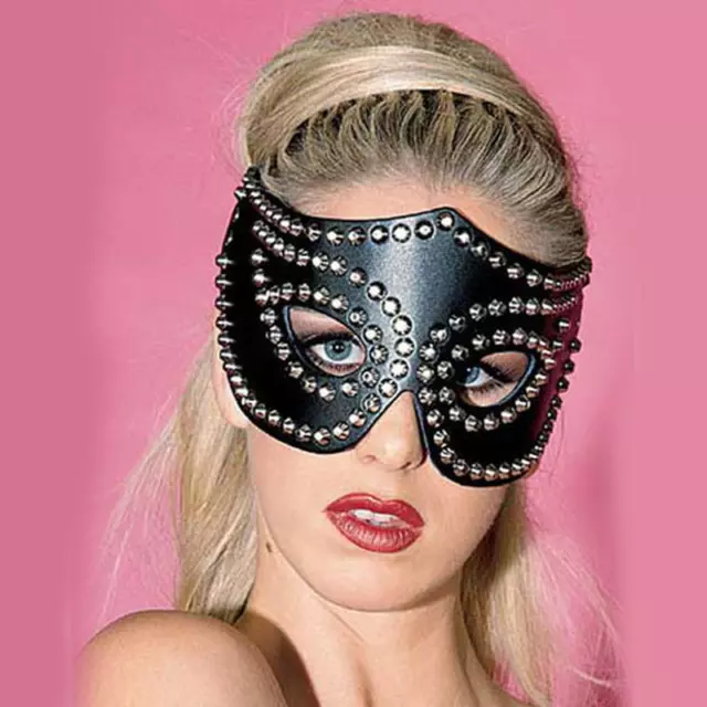 PU Leather Half Face Eye Mask Party Dance Masquerade Halloween Cosplay Clubwear