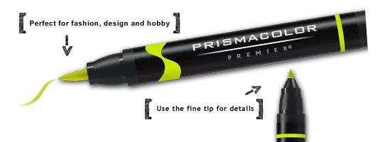 PRISMACOLOR DUAL ENDED MARKERS - CHISEL/FINE TIP or  BRUSH/FINE TIP  Page 1 of 4 3