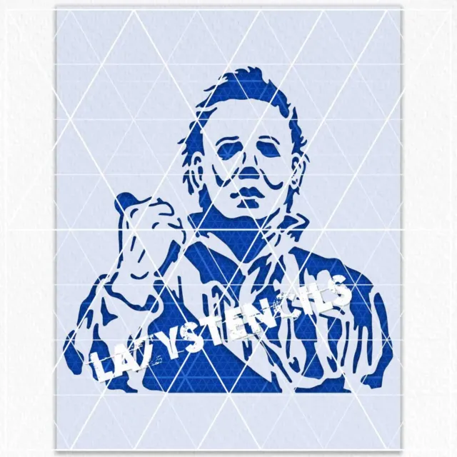 Halloween Stencil - Spooky Scary Fall Ghost Gothic Michael Myers Haunted Zombie