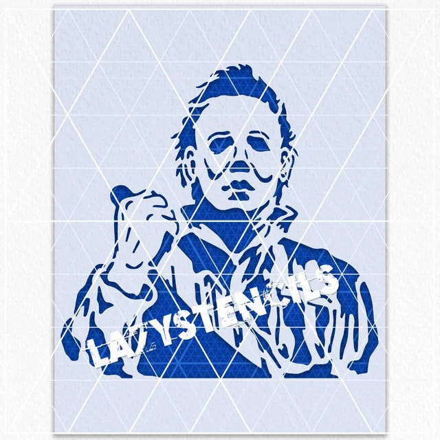 Halloween Stencil - Spooky Scary Fall Ghost Gothic Michael Myers Haunted Zombie