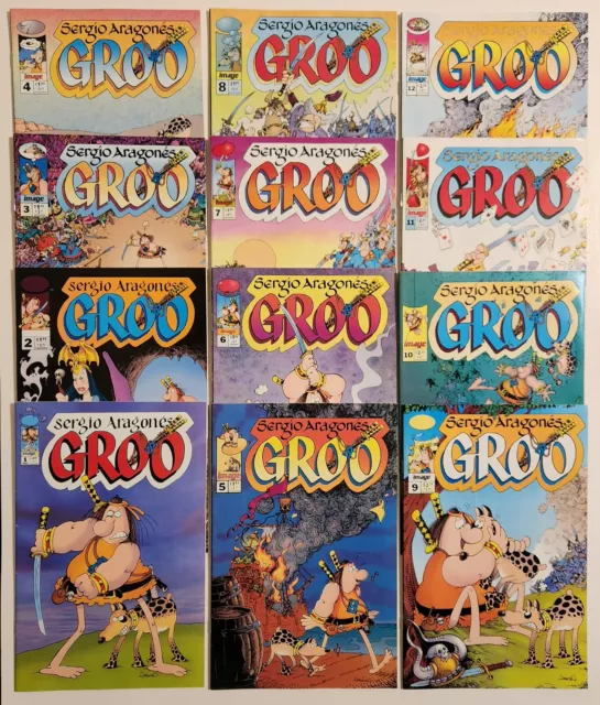 Groo #1-12 (1994, Image) VF- 2 3 4 5 6 7 8 9 10 11 Complete Set Sergio Aragonés