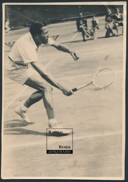 Foto ca. 1930 Innsbruck Tennis Tennisspieler Tennisspiel Match-Szene