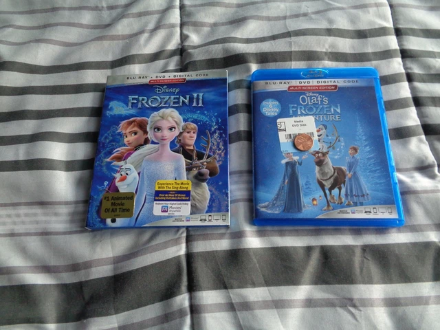 FROZEN II (BLU-RAY/DVD) And Olaf's Frozen Adventure(Blu-ray/DVD) DIsney ...