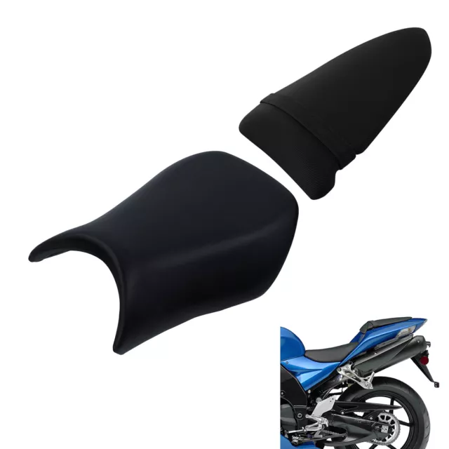 Driver Passenger Seat Cushion Fit For Kawasaki Ninja ZX6R ZX600 ZX636 05-06 US