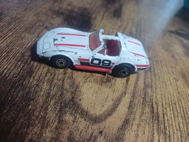 Matchbox Superfast Chevrolet Corvette, 1979, 1:64 Scale, Die Cast, Rare, White