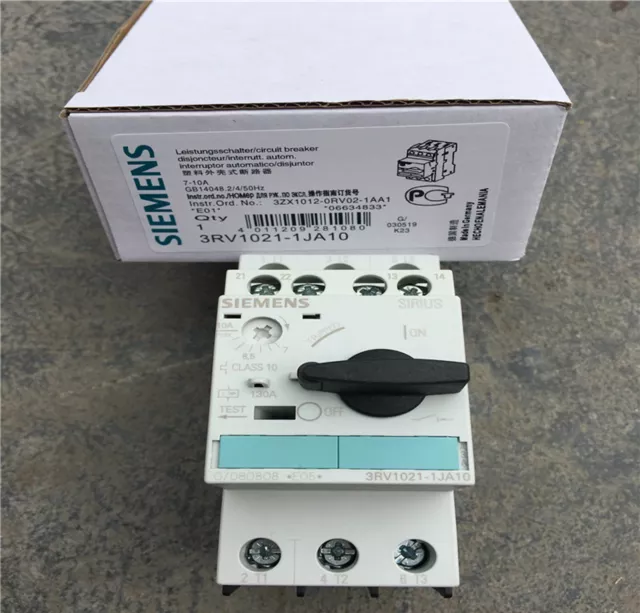 1PC NEW In Box Siemens Breaker 3RV1021-1JA10 3RV1 021-1JA10 free shipping