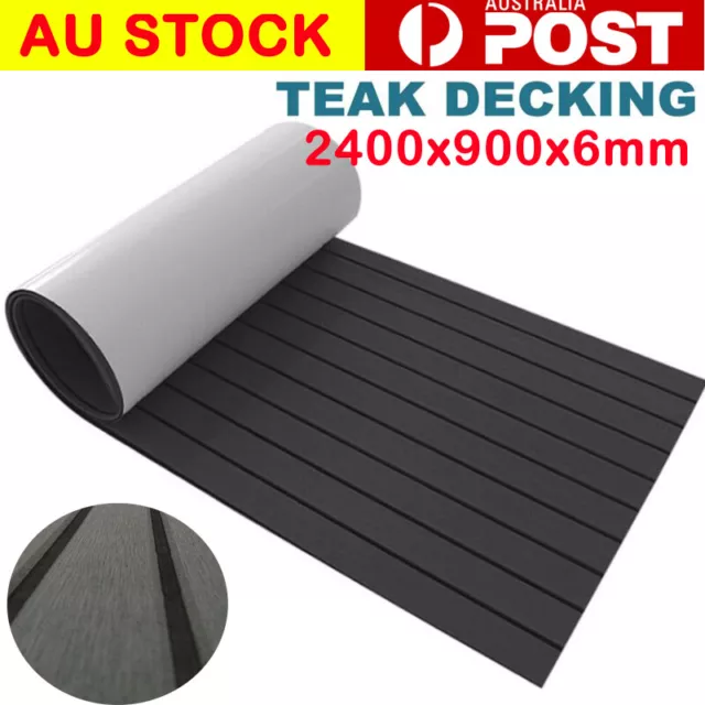 Dark GREY 240cmx90cm Marine Flooring Faux Teak EVA Foam Boat Yacht Decking Sheet