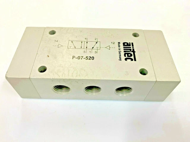AIRTEC P07520  5/2-Way Pilot Operated Pneumatic Directional Control Valve G1/4