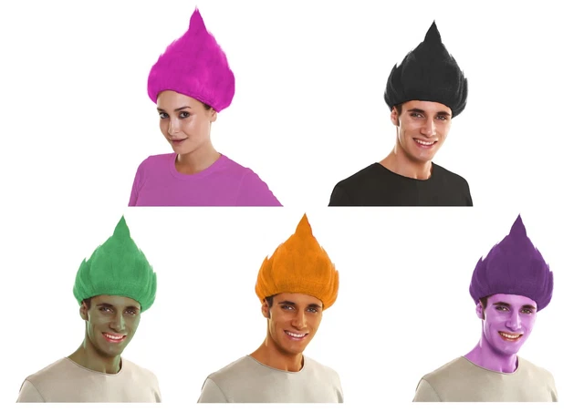 Troll wigs discount adults uk