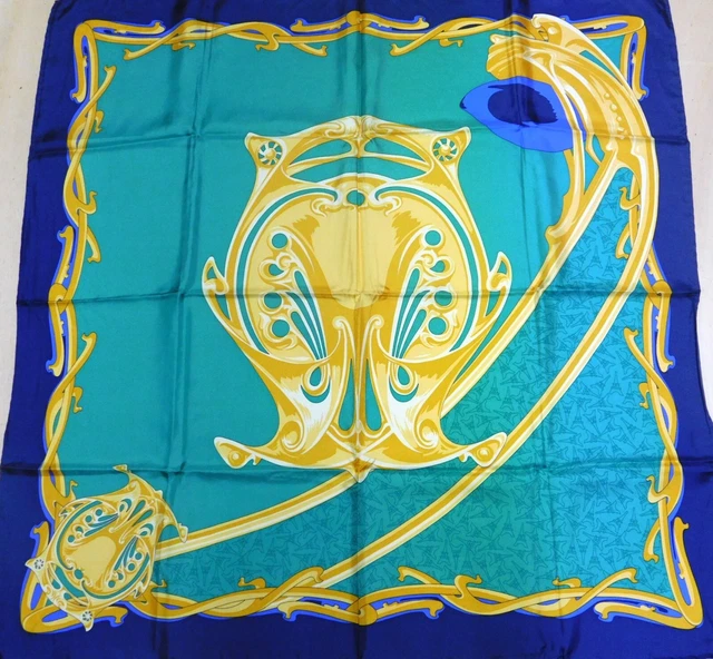 Foulard 100% Pure en Soie Vintage Femmes JOLE VENEZIANI (1222) 84cm x 90cm