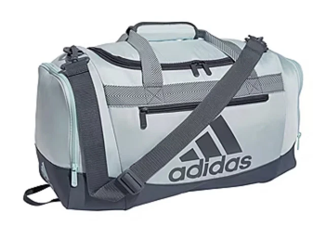 Adidas Defender Iv Small Duffel Gym Bag Blue/Gray