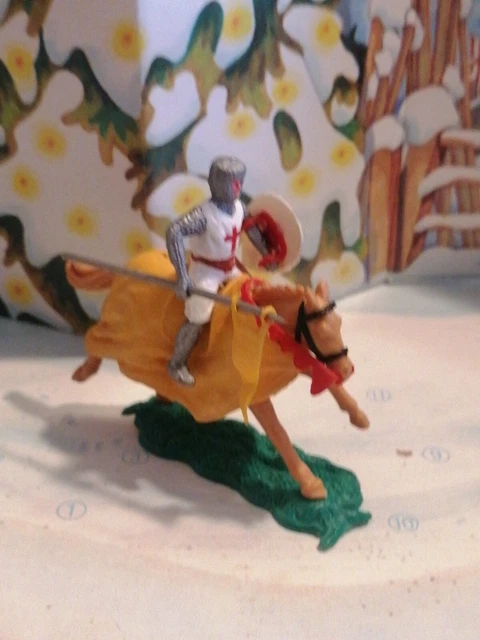 Jouet FIGURINE TIMPO MOYEN AGE CAVALIER - chevalier anglais  piéton -
