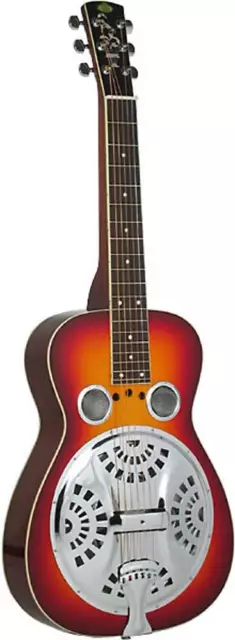 Regal RD-40 Cuello Cuadrado Resonador Guitarra Abeto ,Cereza Sunburst. Hobgoblin