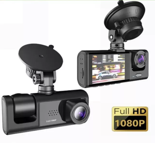 Front And Rear 1080P Dual Lens Car DVR Cam Recorder Night Vision