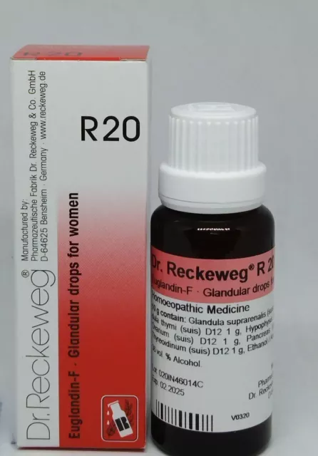 DR. RECKEWEG R20 - Euglandin F Glandular Drops for Women 22 ml