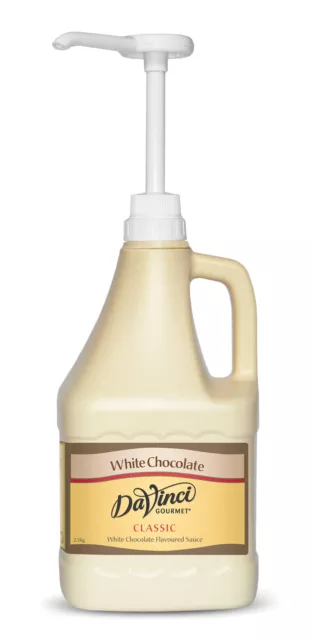 Da Vinci Sauce White Belgian Chocolate Weiße Schokoladensoße 2,5kg + 1 Pumpe Set