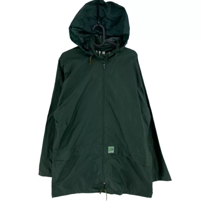 Helly Hansen Verde Scuro Cappuccio Pioggia Cappotto TAGLIA S