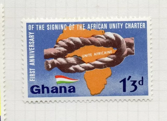 Ghana 1964 Early Issue Fine Mint Hinged 1S.3d. NW-167961