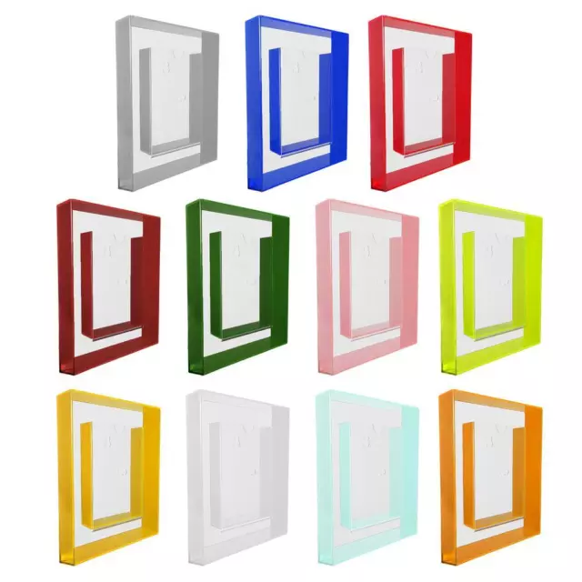 Transparent Photo Frame Box Colorful Acrylic Square Picture Frame'