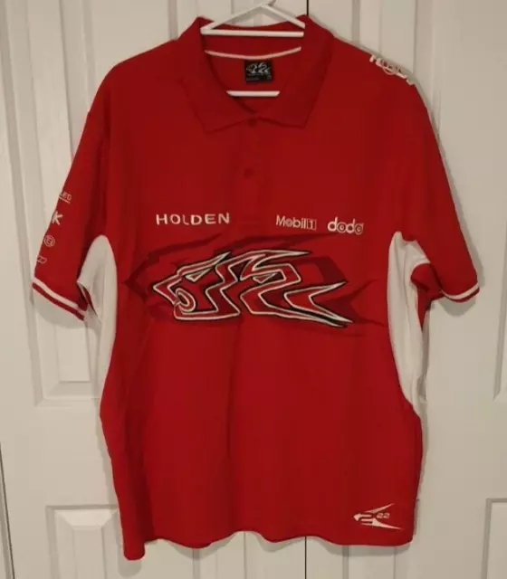 HOLDEN RACING TEAM HRT 2006 V8 Supercars Skaife & Kelly Polo Shirt. Size is 4XL.