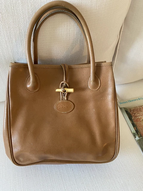 Longchamp Ladies Roseau Leather Shoulder Tote Bag