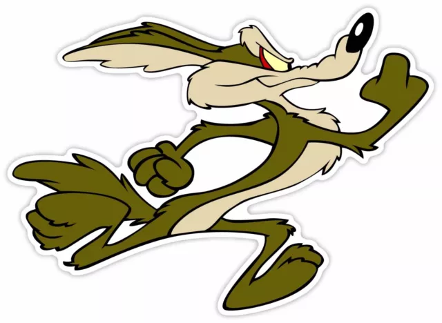 WILE COYOTE ROAD Runner Vinyl Sticker Decal Laptop Car Cornhole Wall £4 ...
