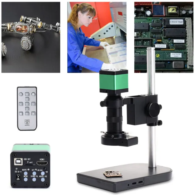 48MP 1080P HDMI Digital Industry Video Microscope Camera C-mount Lens USB NEW US