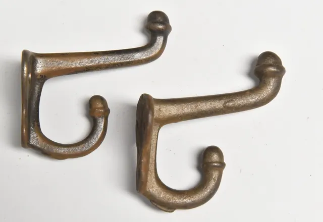 2 Thick Acorn Vintage Hat Or Coat Wall Mount Hooks