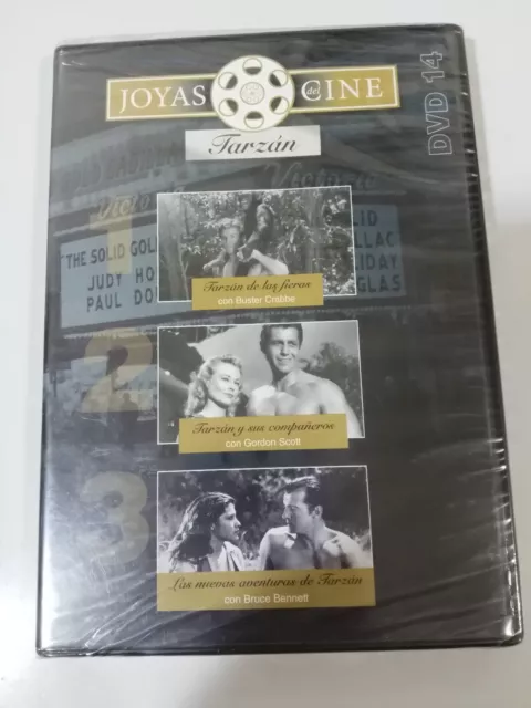 JOYAS DEL CINE TARZAN DVD 14 DE LAS FIERAS LAS NUEVAS AVENTURAS COMPAÑEROS nueva