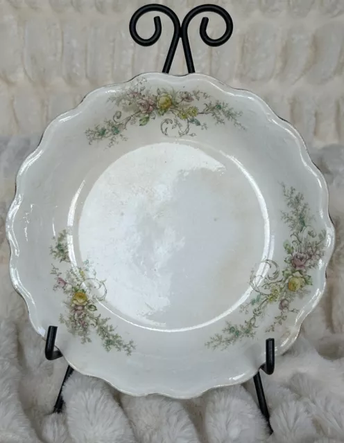 Antique East Liverpool Potteries Semi-vitreous Porcelain Serving Bowl 1901-1907