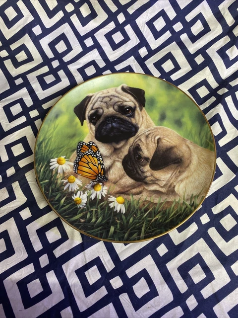 Danbury Mint Pug Eyed Plate