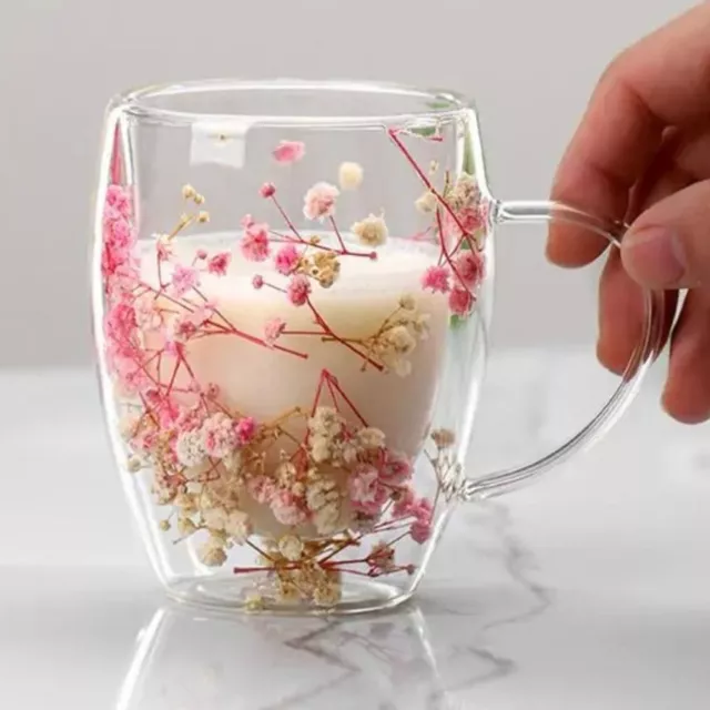 Romantiche Tazze Acqua Fiore Interno Tazza Espresso Tazze Caffè Cappuccino